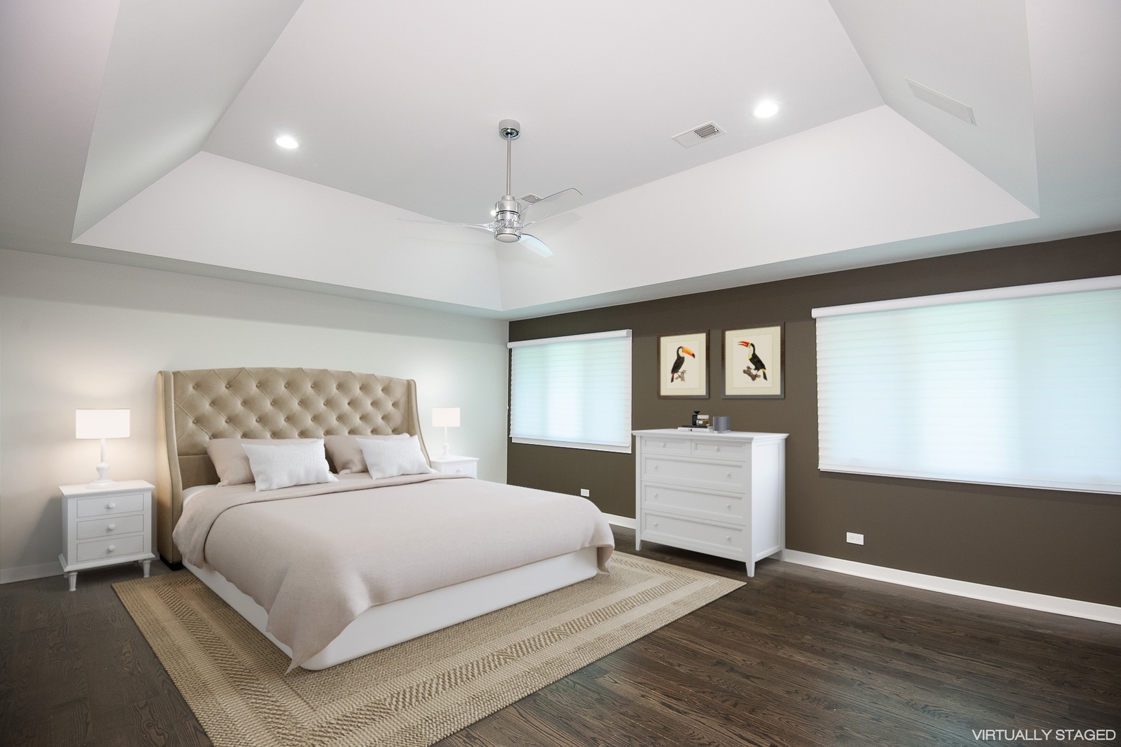 Undisclosed Address Riverwoods, IL 60015 - Photo 29 of 33 a bedroom with a bed and a dresser