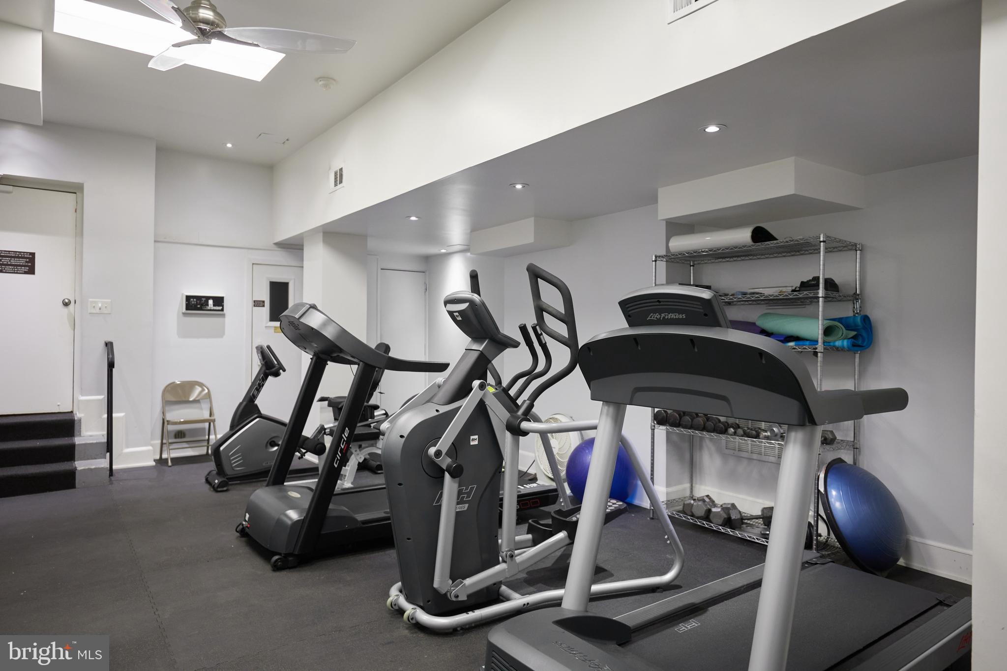 2230 California Street Northwest, Unit 6AE Washington, DC 20008 - Photo 37 of 45 a view of a room with gym equipment