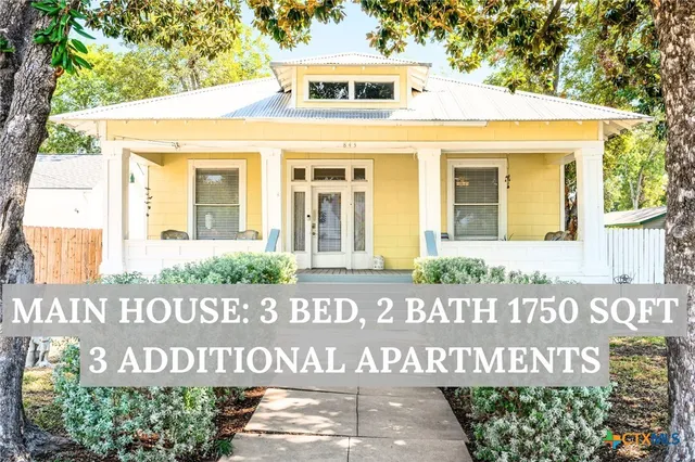 a front view of a building