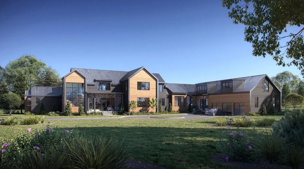 123 Centre Street Dover, MA 02030 - Photo 2 of 11 a front view of a house with a yard