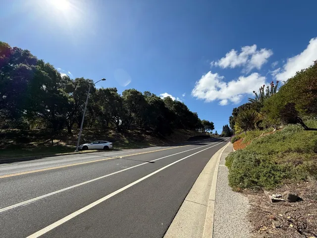 a view of a city street
