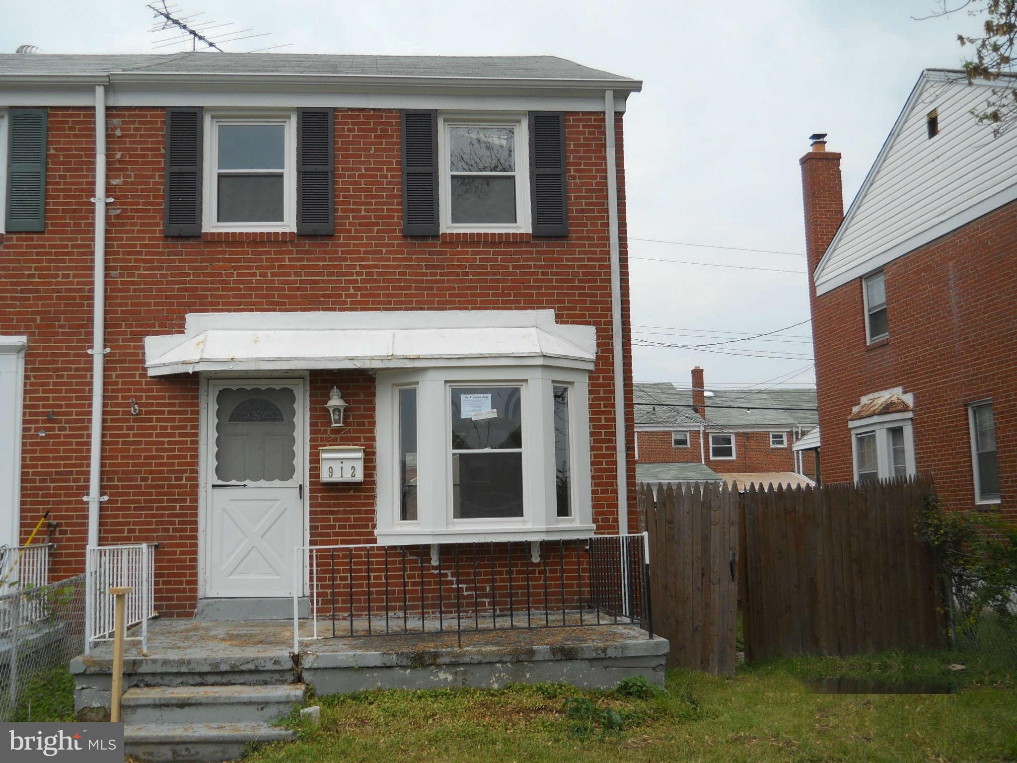 912 Arncliffe Road Baltimore, MD 21221 - Photo 1 of 13 Exterior (Front)