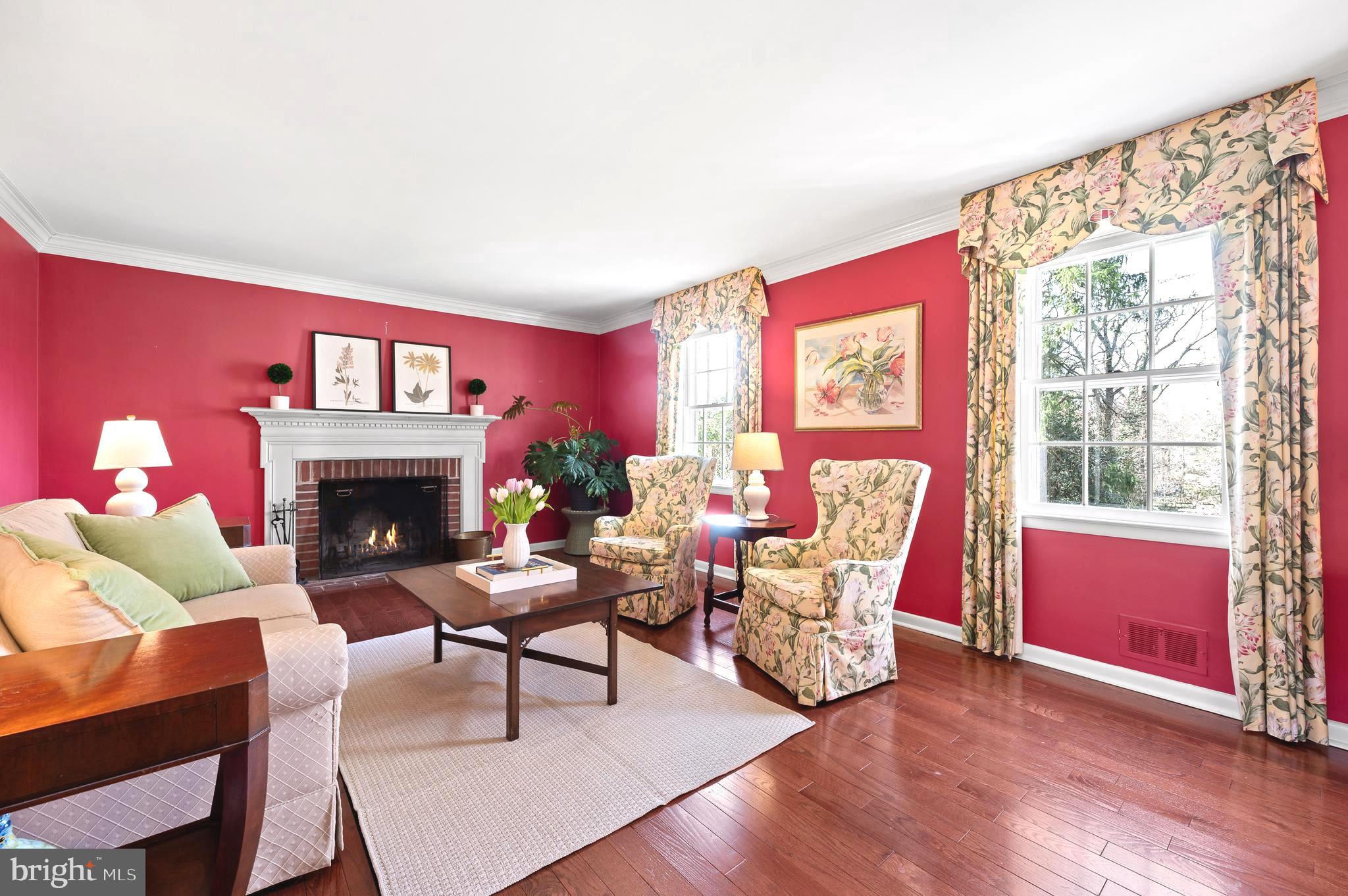 284 West Valley Road Wayne, PA 19087 - Photo 12 of 35 a living room with furniture fireplace and window