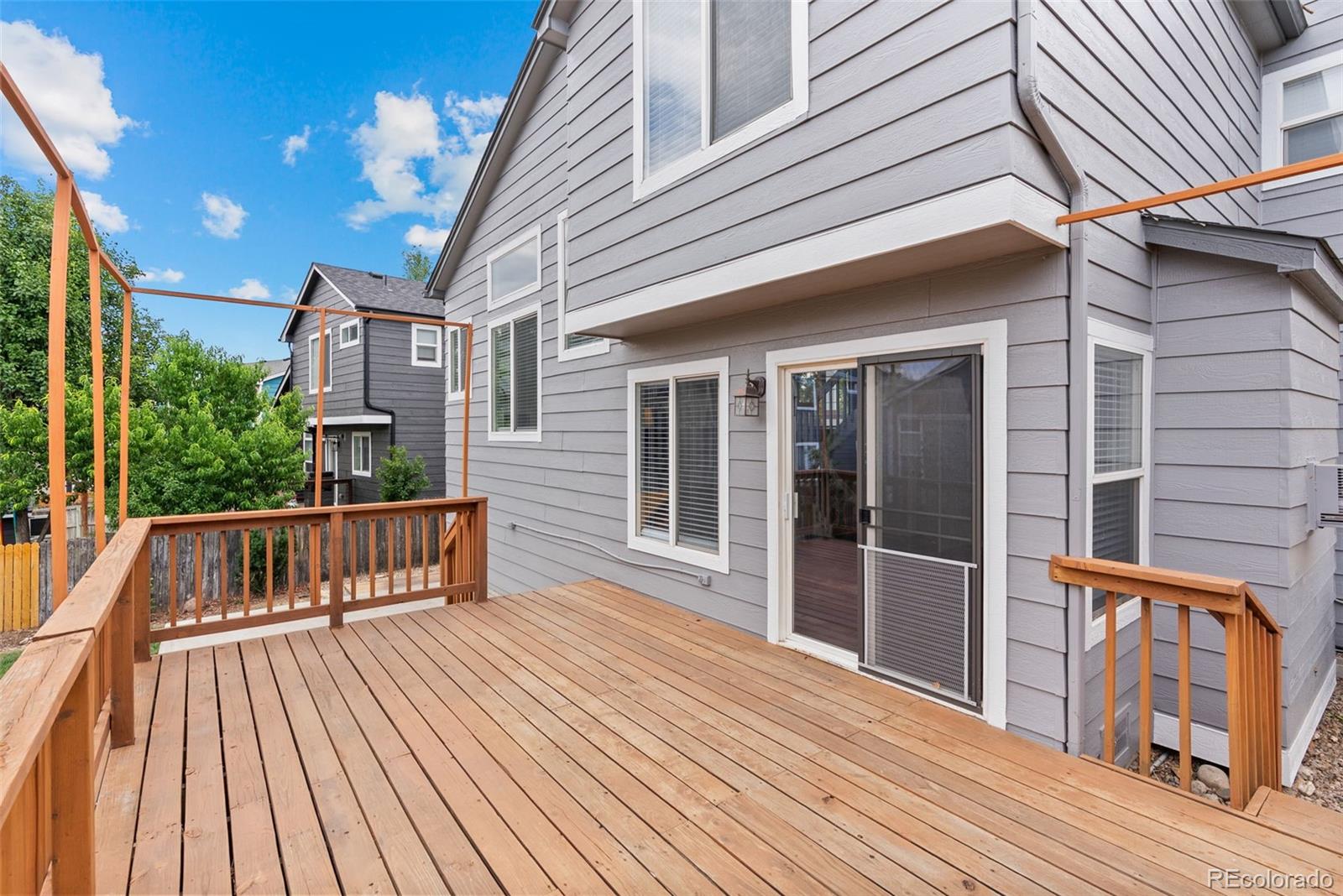 8743 Wildrye Circle Parker, CO 80134 - Photo 25 of 35 a view of a house with pool and wooden floor