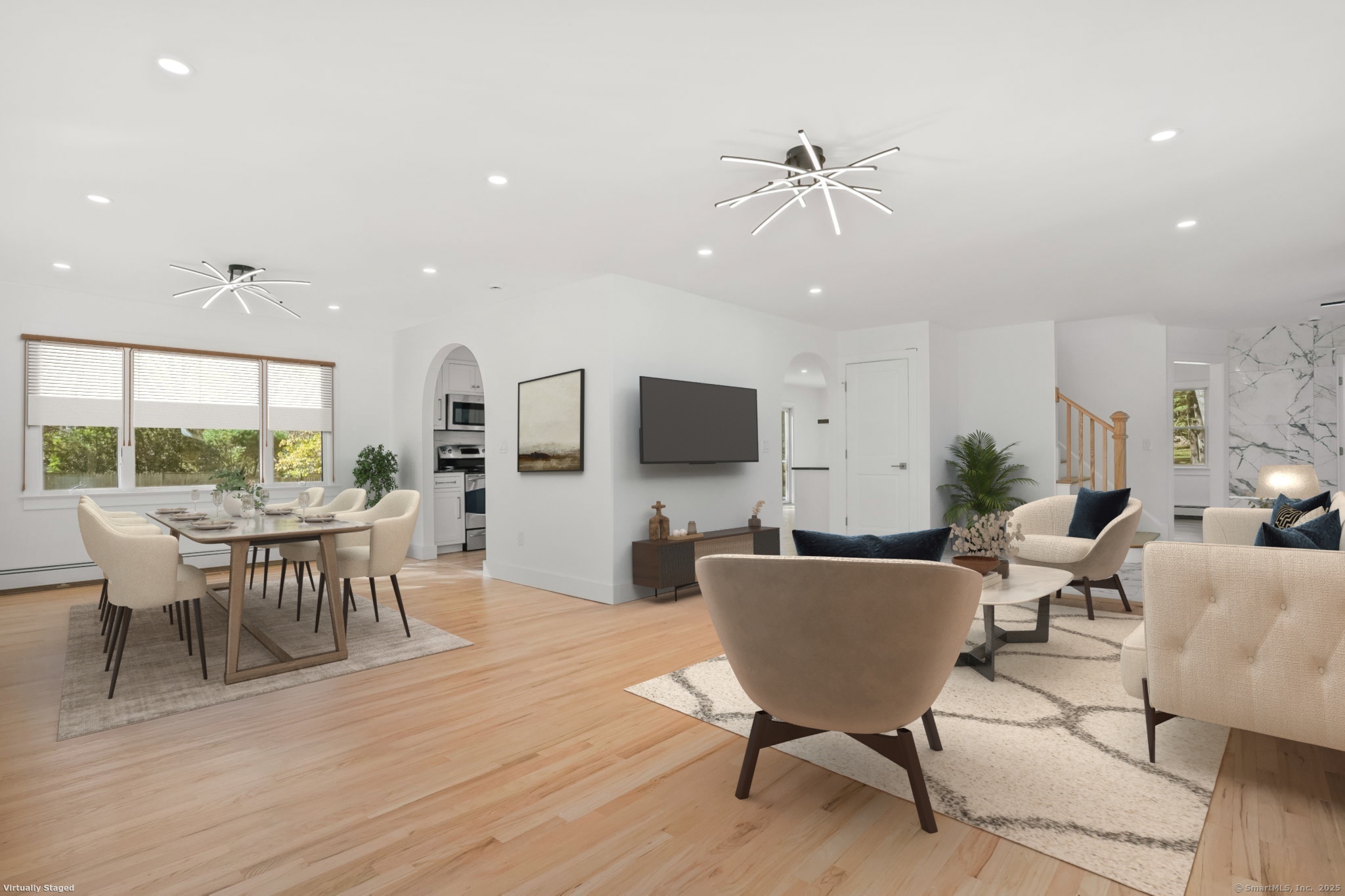 4 Trails End Road Weston, CT 06883 - Photo 6 of 40 a view of a dining room with furniture window and outside view