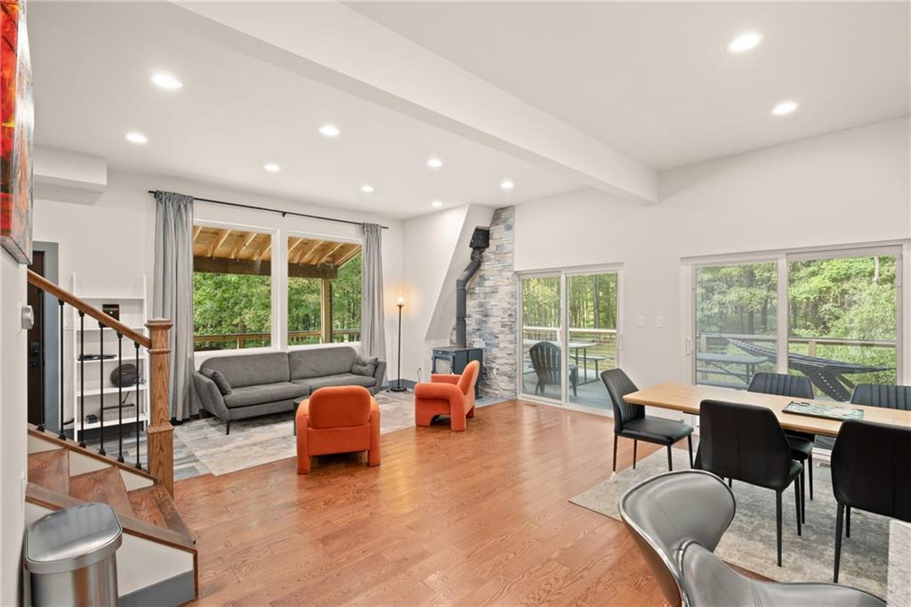 146 Luna Way Markleton, PA 15551 - Photo 11 of 50 a living room with furniture and a large window