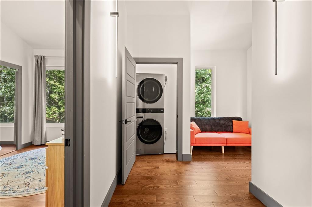146 Luna Way Markleton, PA 15551 - Photo 27 of 50 a view of a bedroom with washer and dryer