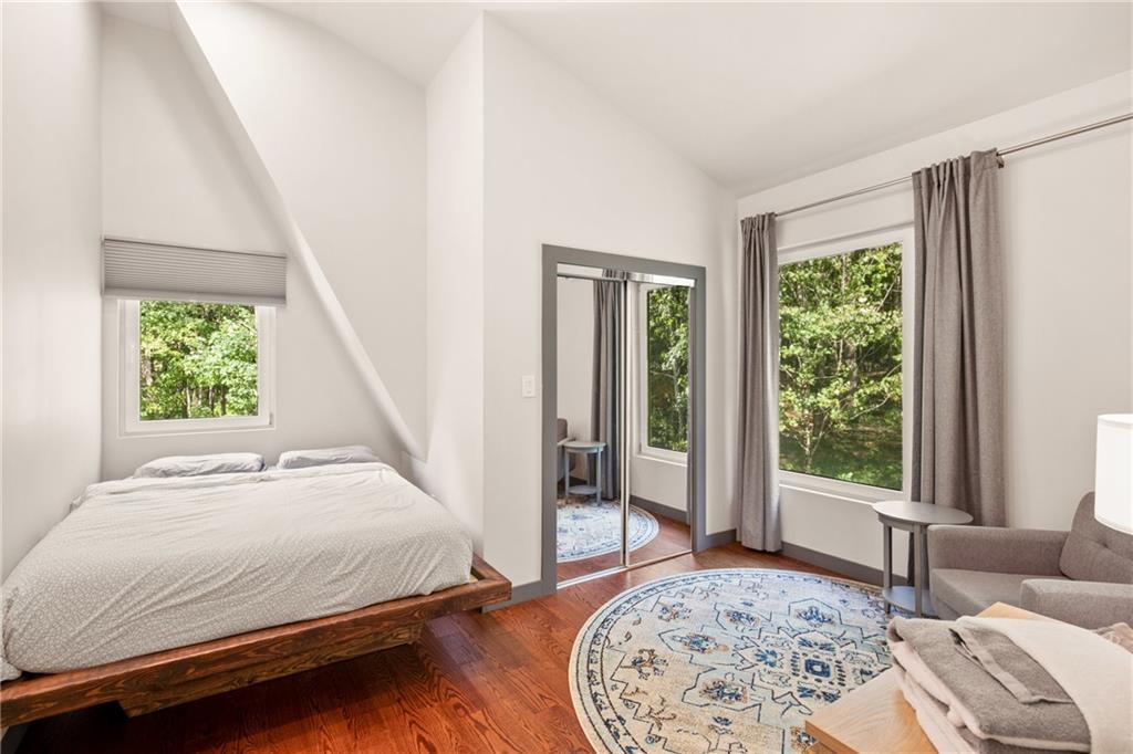 146 Luna Way Markleton, PA 15551 - Photo 30 of 50 a bedroom with a bed and a window