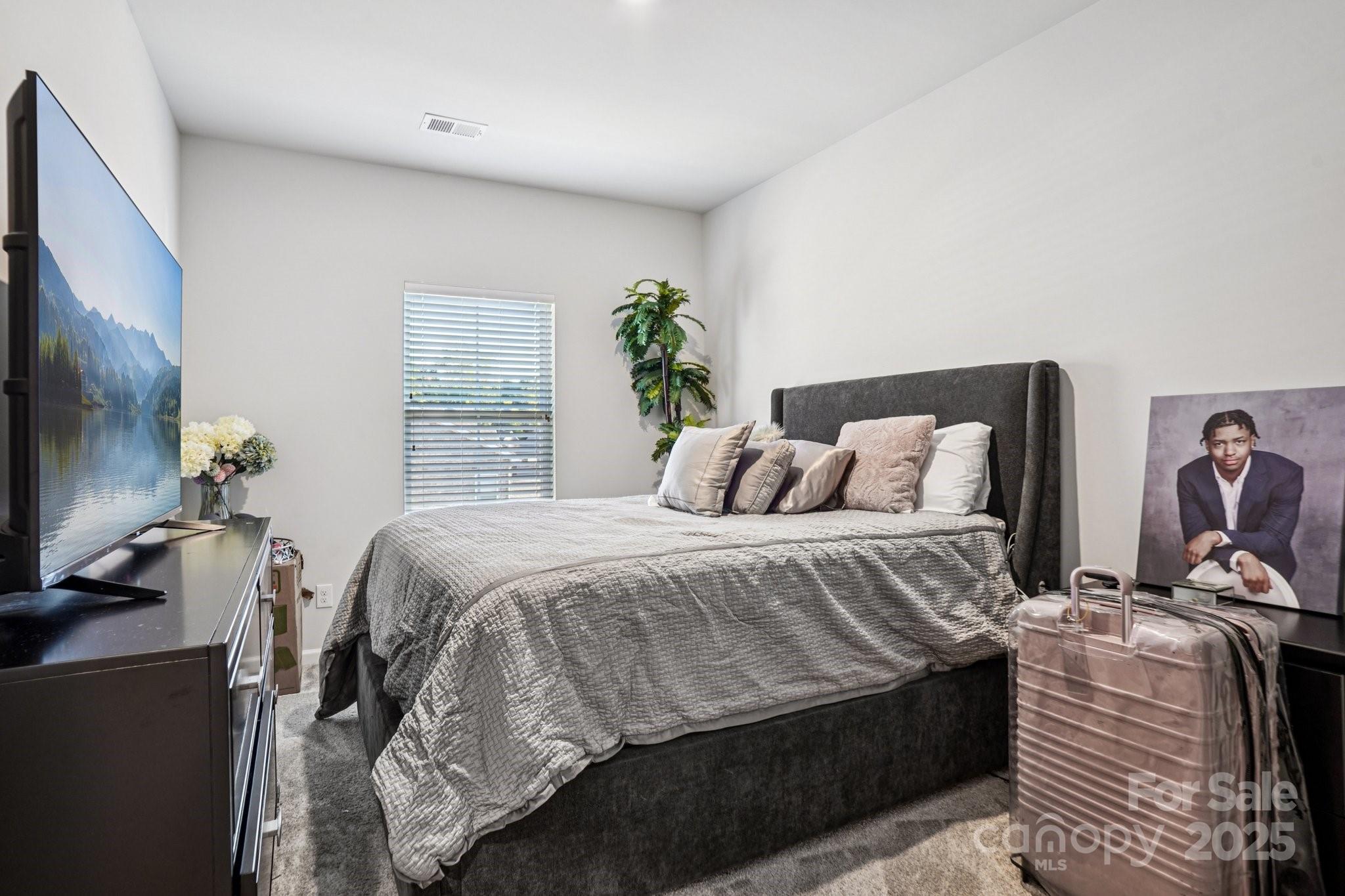 7914 Nelson Road Mint Hill, NC 28227 - Photo 15 of 25 a bedroom with a bed and a flat screen tv