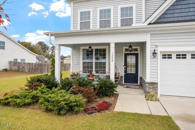 a house view with a outdoor space