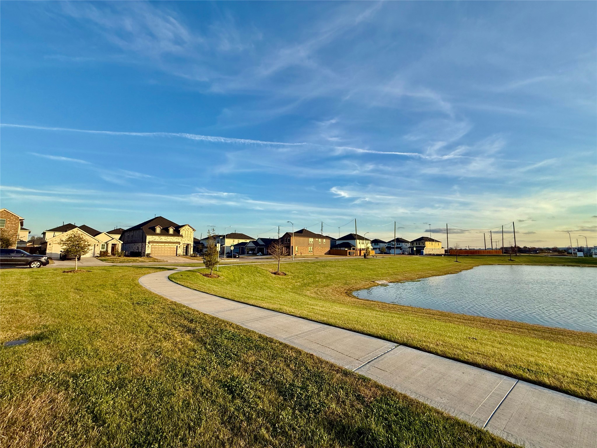 a view of an ocean and beach