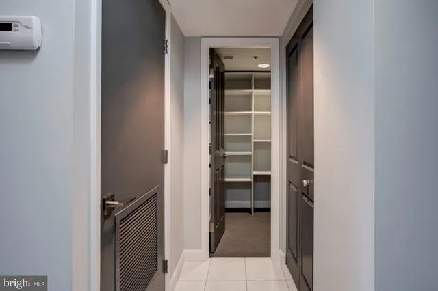 a view of a walk in closet