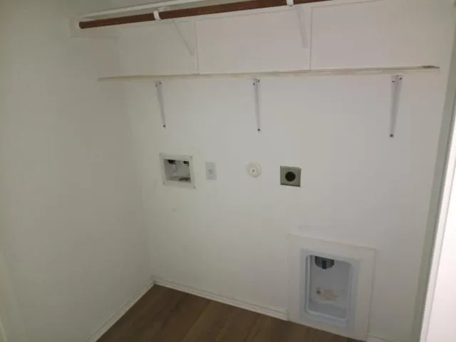 a view of empty room with stairs