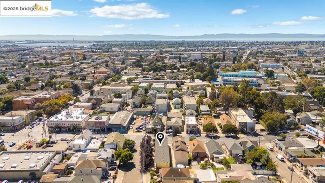 an aerial view of a city