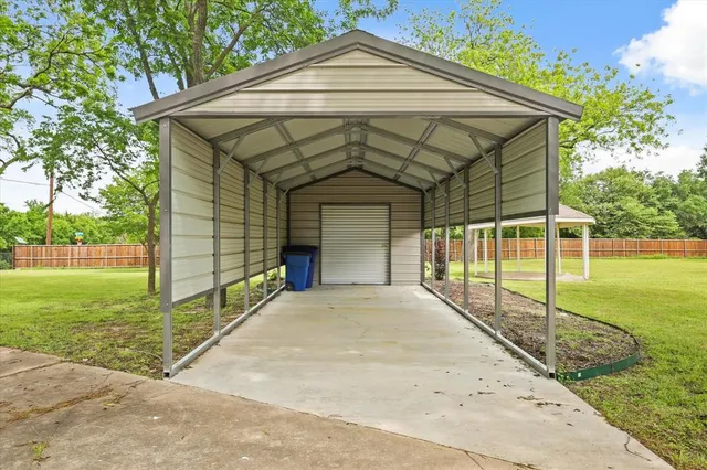 a view of yard with ocean view