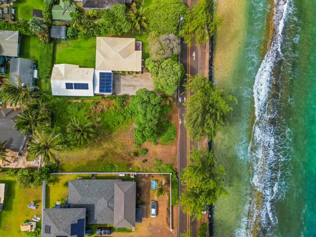 1025 Moanakai Road Kapaa, HI 96746 - Photo 19 of 20 an aerial view of a house with garden space and a street view