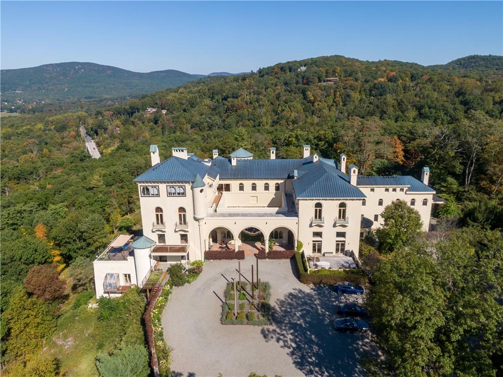 High above the Hudson River Valley.