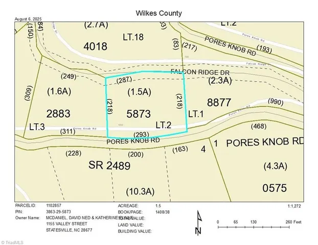$32,000 | Lot 2 Falcon Ridge Drive, Moravian Falls, NC 28654