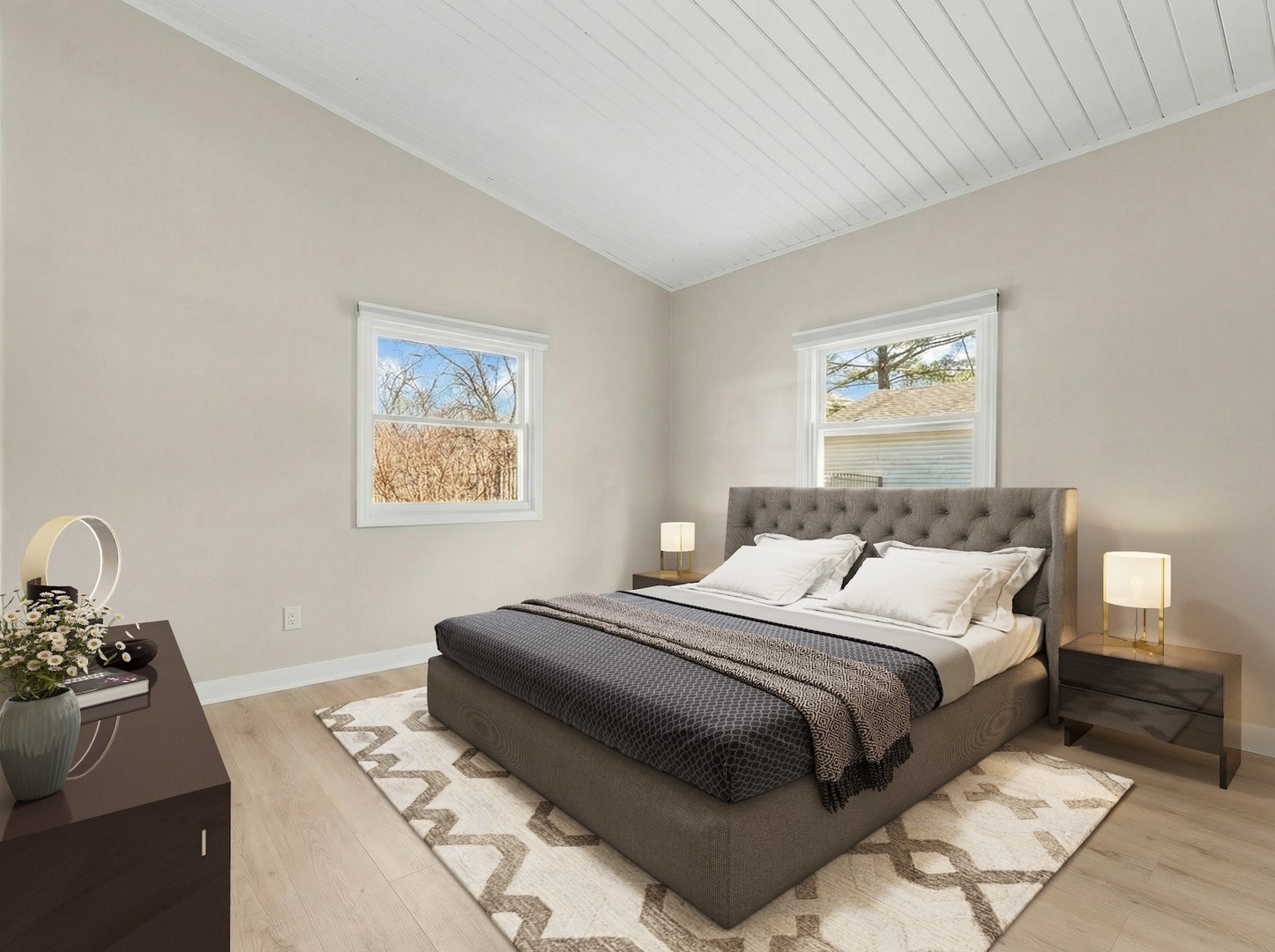 8 Rob Road Mount Prospect, IL 60056 - Photo 23 of 40 a bedroom with a bed and a couch