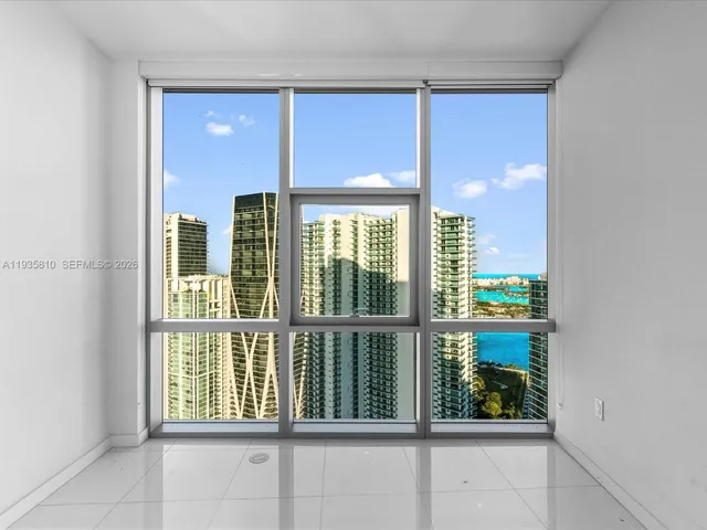 a view of a large window