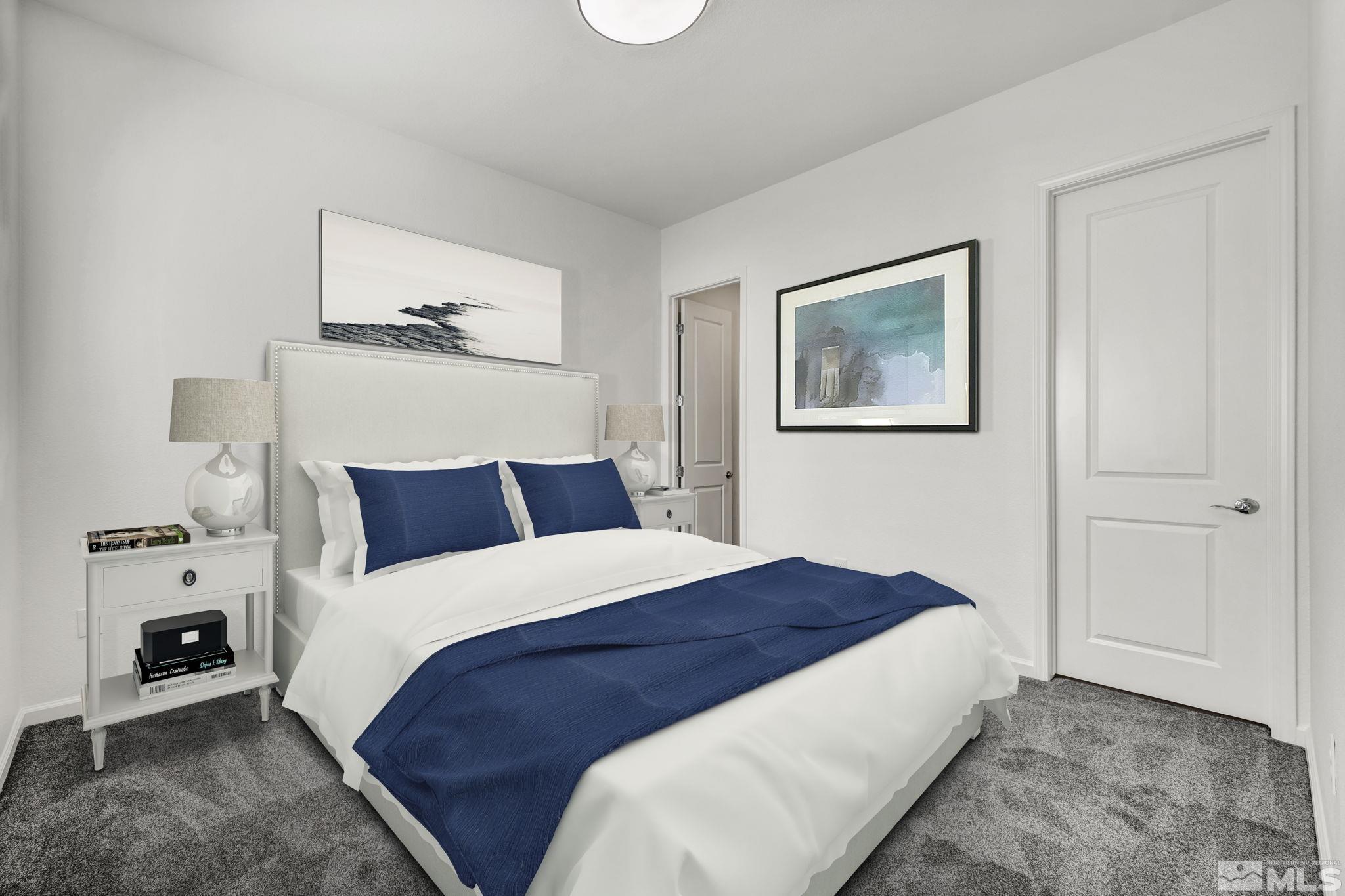 2013 Neviekay Lane Reno, NV 89521 - Photo 9 of 35 a bedroom with bed and painting on the wall