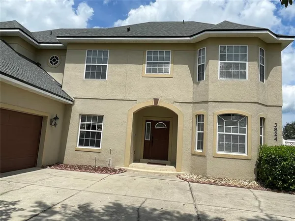 a front view of a house