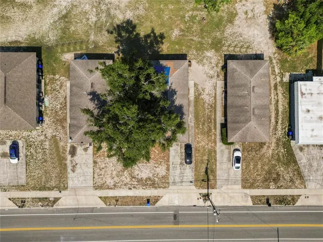 front view of a brick house