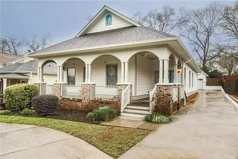 a front view of a house