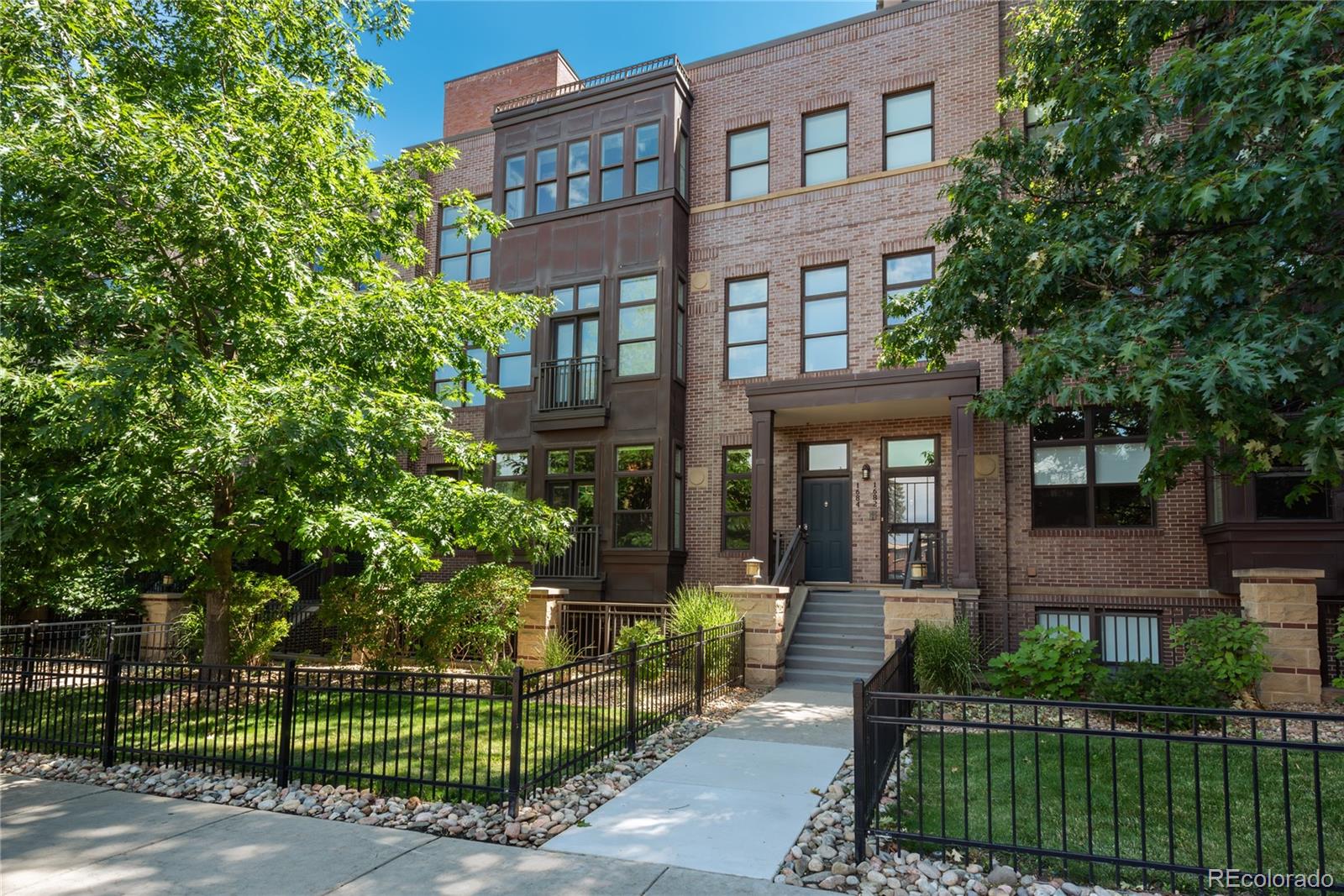 a front view of a house