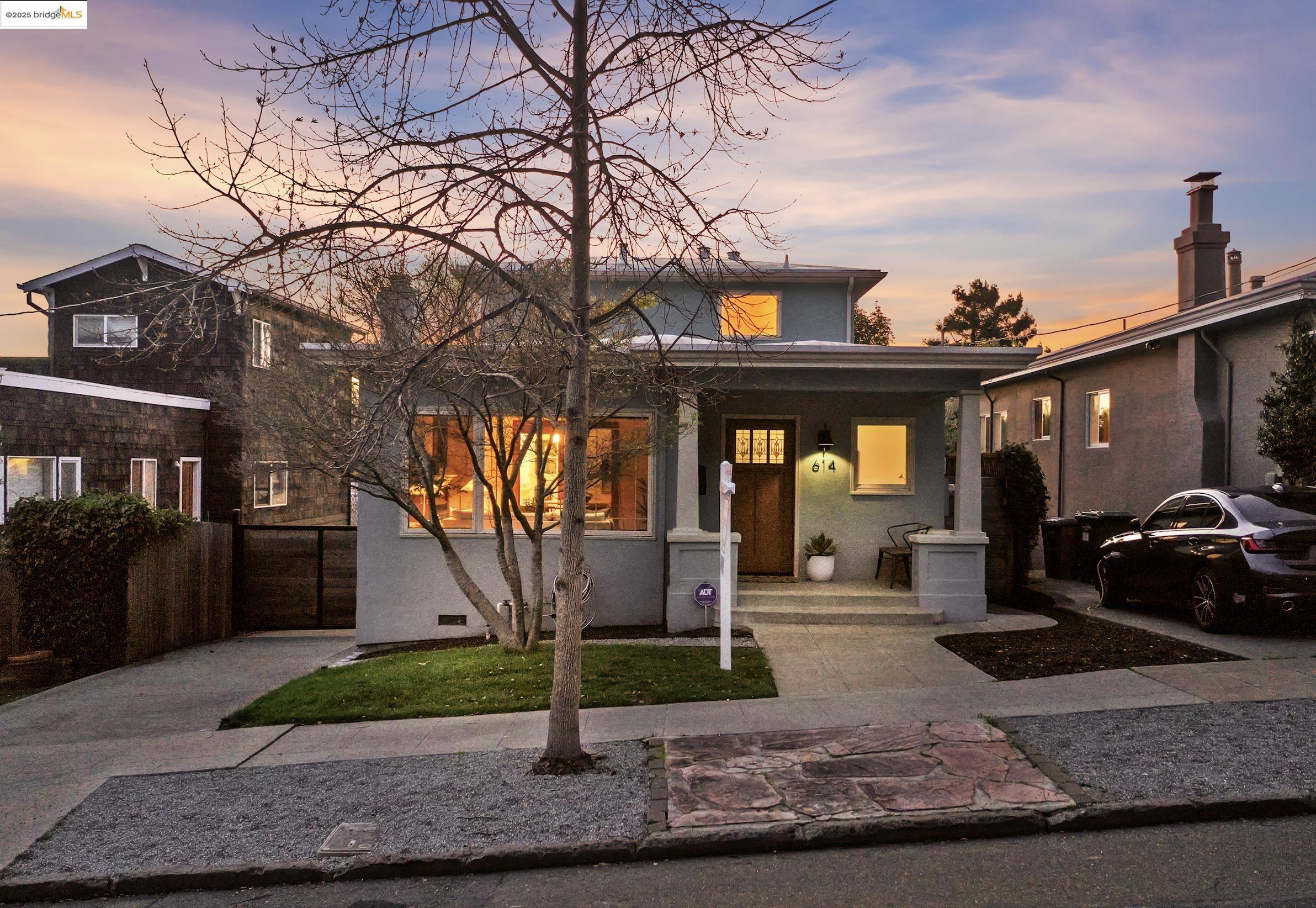 a view of a car park in front of a building