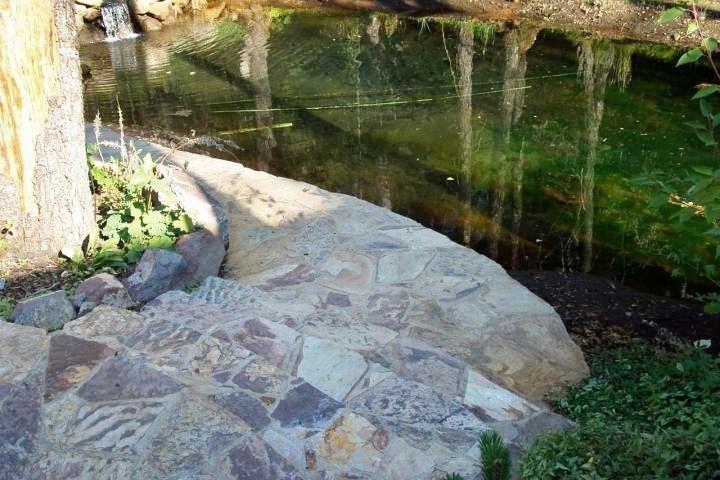 7637 Pegnan Road Shingletown, CA 96088 - Photo 5 of 22 Stone Steps to the pond