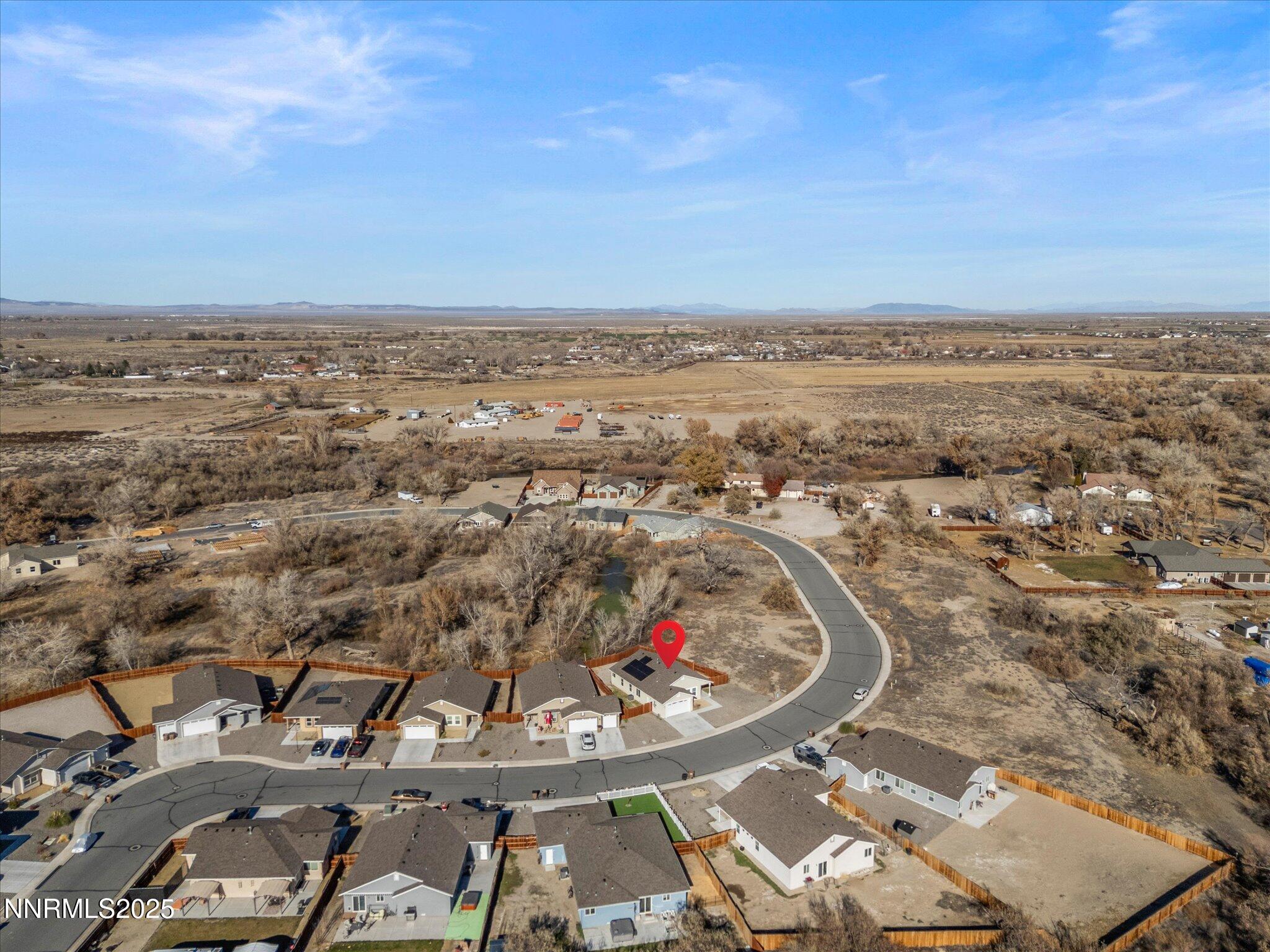 2041 Verona Drive Fallon, NV 89406 - Photo 40 of 45 an aerial view of a house with a ocean view