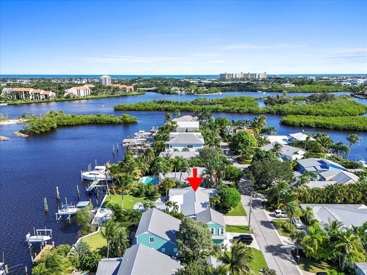119 Elsa Road Jupiter, FL 33477 - Photo 3 of 37 Eastern View with marker