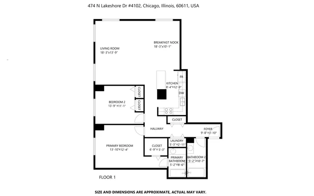 $3,945 | 474 North Lake Shore Drive, Unit 4102, Chicago, IL 60611