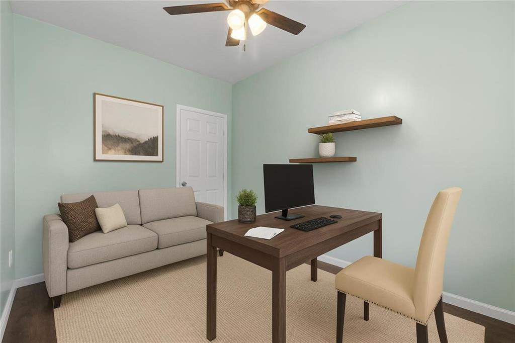 519 Center Street Carnegie, PA 15106 - Photo 14 of 44 a living room with furniture and a wooden floor