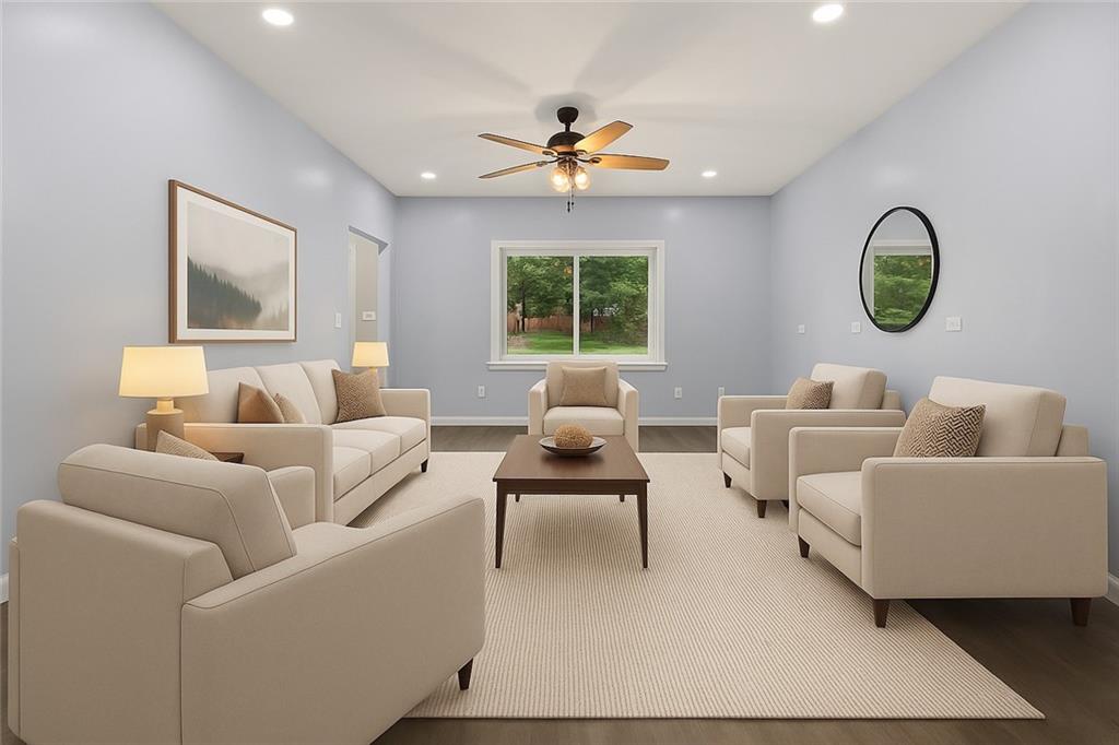 519 Center Street Carnegie, PA 15106 - Photo 4 of 44 a living room with furniture and a large window