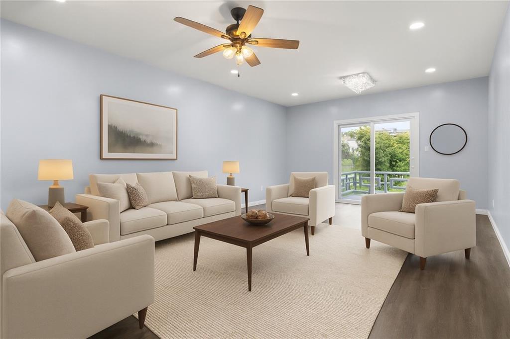 519 Center Street Carnegie, PA 15106 - Photo 5 of 44 a living room with furniture and a large window