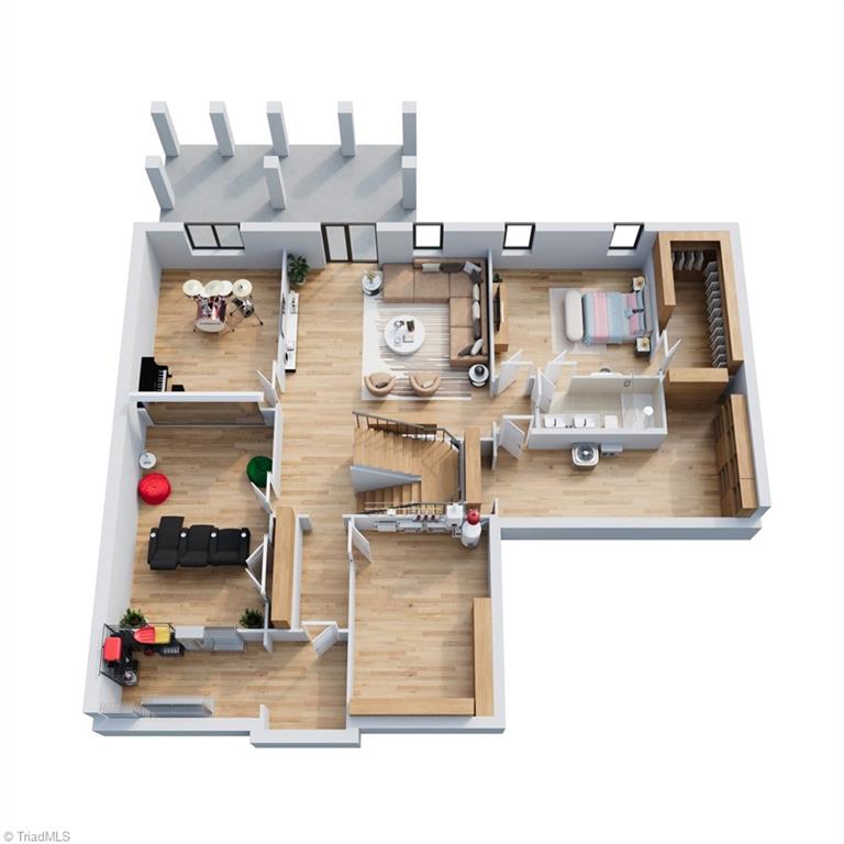 3204 Conduit Road Summerfield, NC 27358 - Photo 2 of 28 BASEMENT RENDERING - NOT EXACT - CONTACT LA WITH SPECIFICS