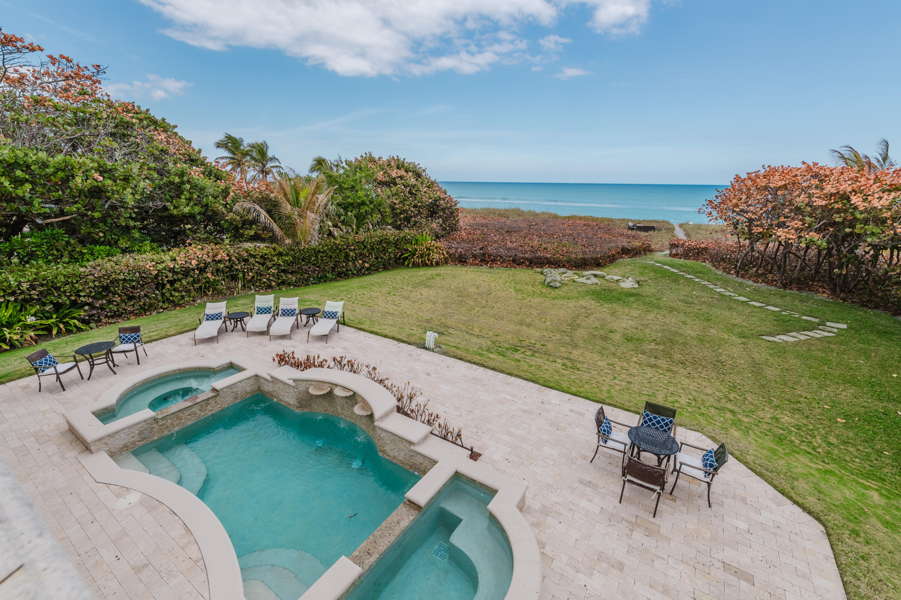 19 North Beach Road Jupiter Island, FL 33455 - Photo 44 of 80 View of Pool and Ocean