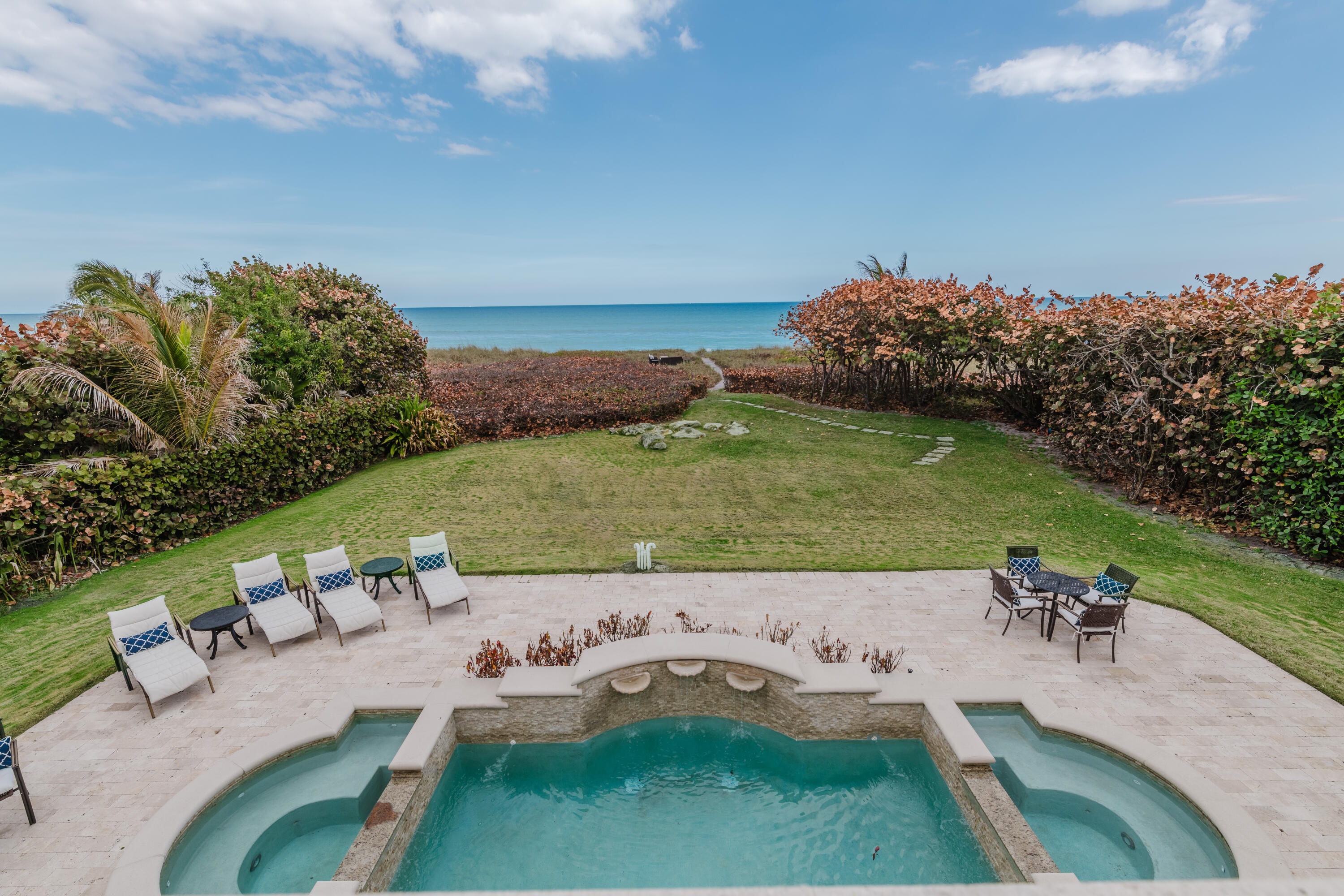 19 North Beach Road Jupiter Island, FL 33455 - Photo 45 of 80 View of Pool and Ocean