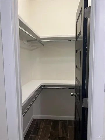 a close view of closet