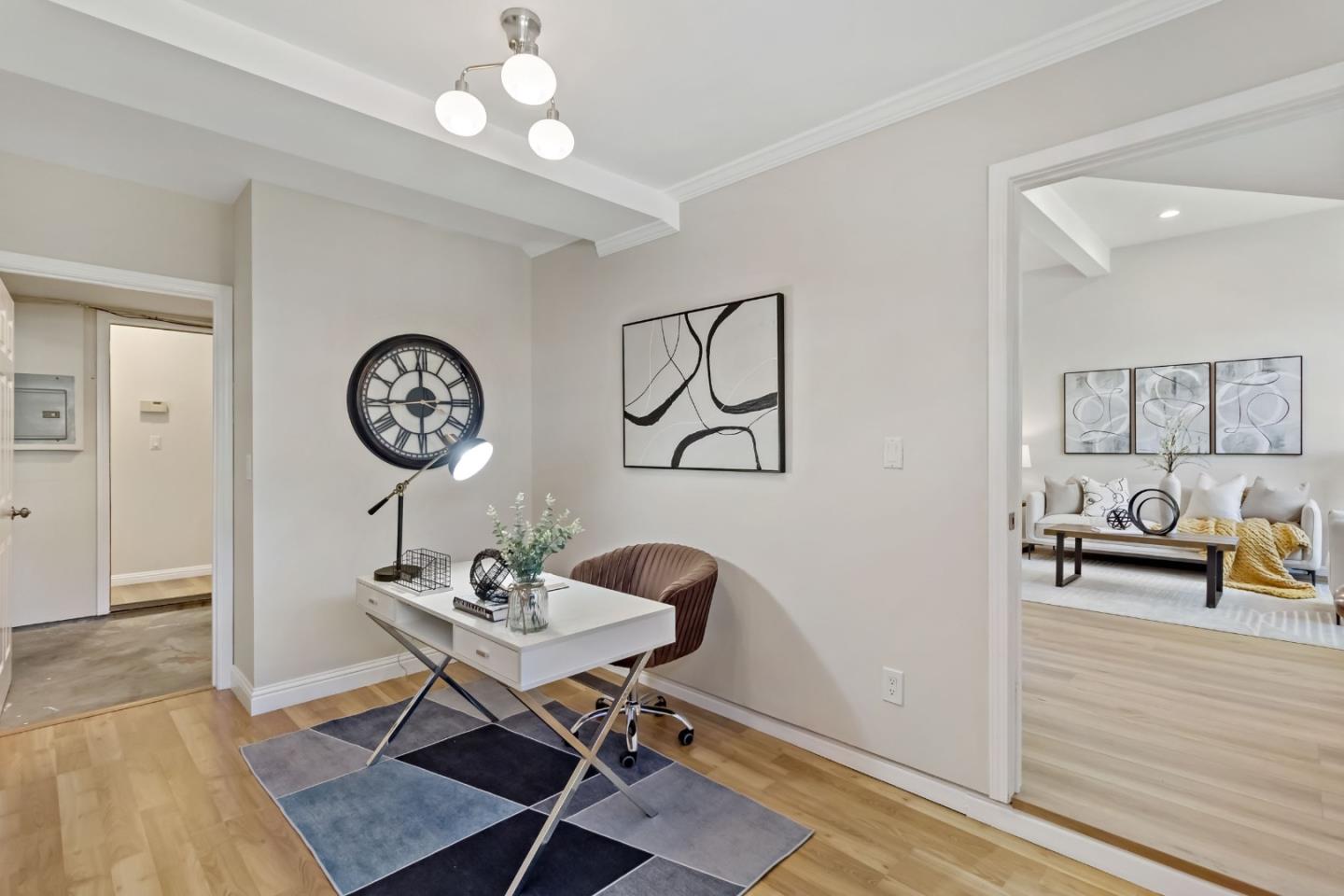 4593 Fallstone Court San Jose, CA 95124 - Photo 44 of 59 a view of a dining room with furniture and wooden floor