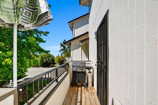 a view of balcony and deck
