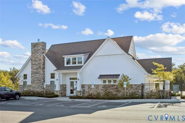 a view of a terrace with a lake view