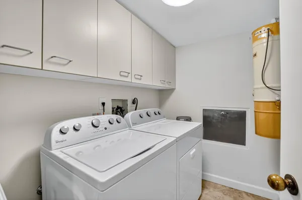 a view of balcony with furniture