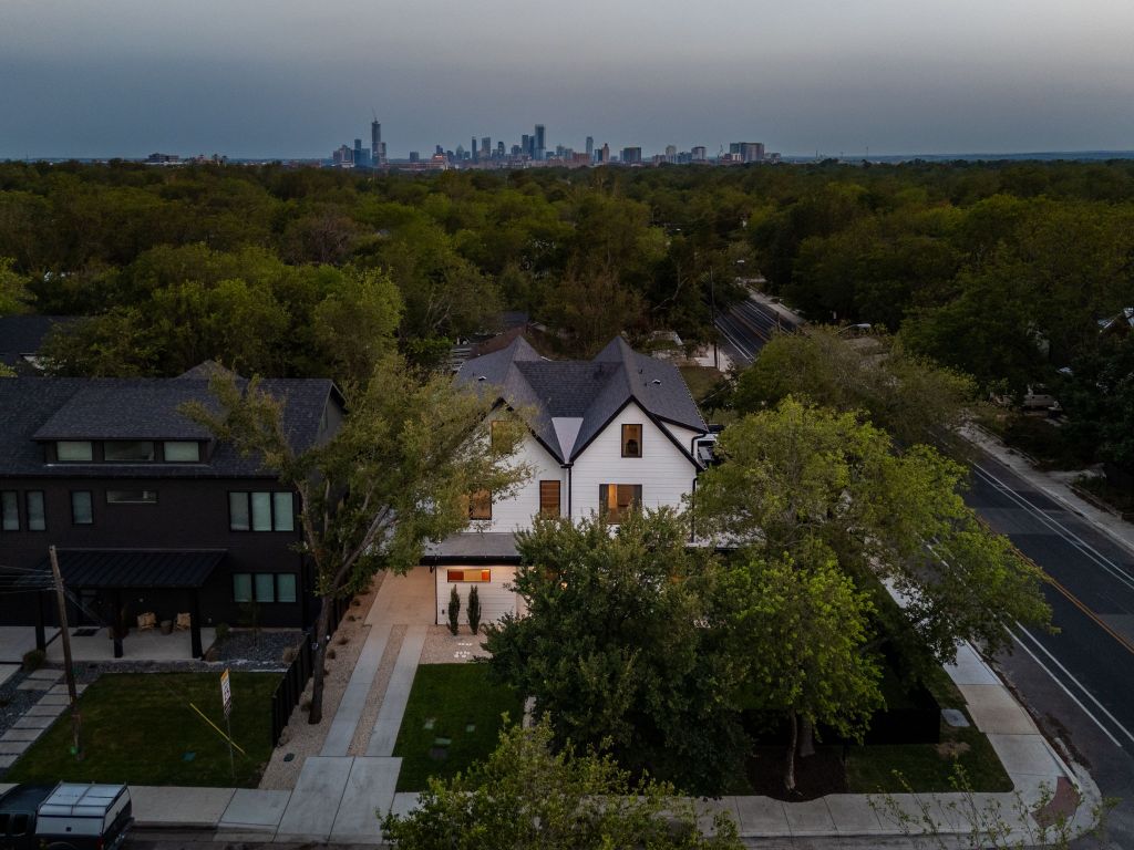 4911 Duval Street Austin, TX 78751 - Photo 35 of 40 an aerial view of house with outdoor space