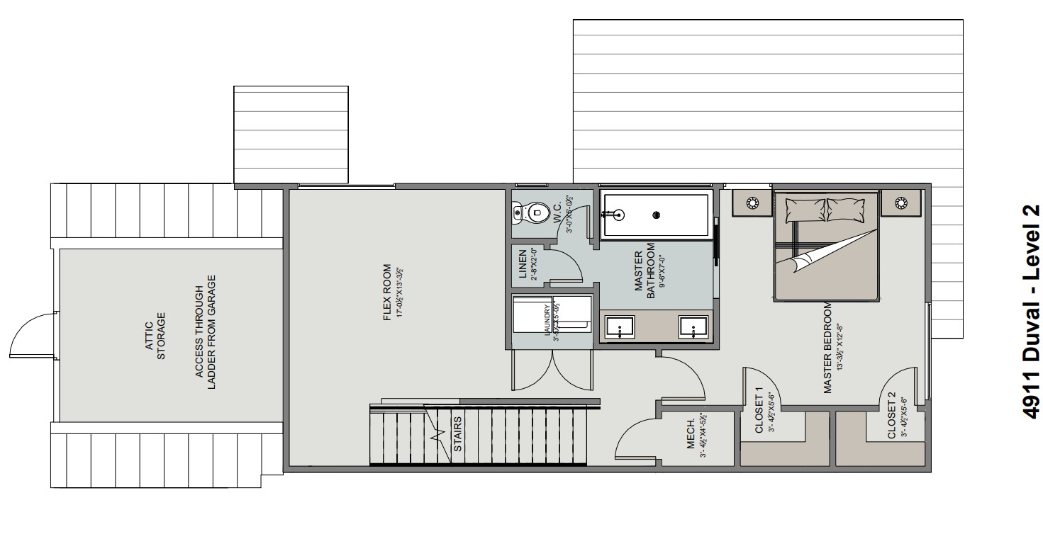 4911 Duval Street Austin, TX 78751 - Photo 39 of 40 a black and white photo of a living room