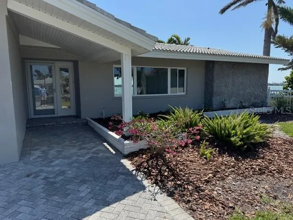 a front view of a house