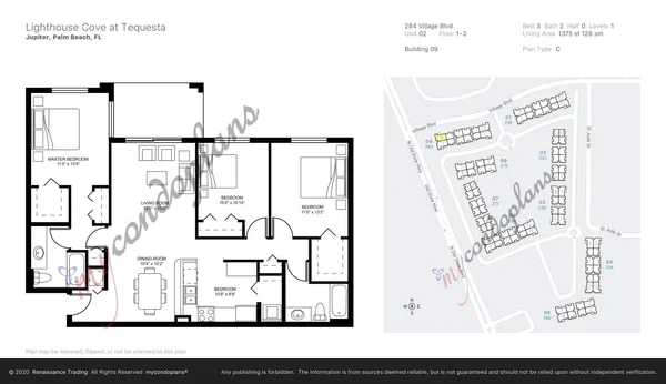 $2,875 | 284 Village Boulevard, Unit 9102, Tequesta, FL 33469