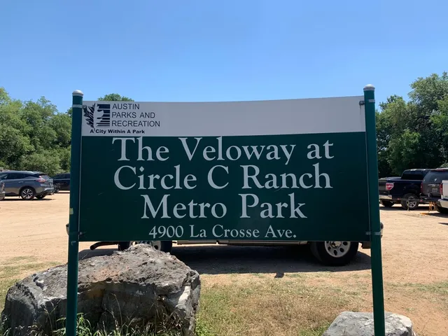 a view of outdoor space with sign board